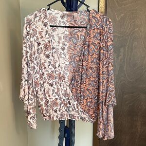 Chic Floral and Paisley Blouse